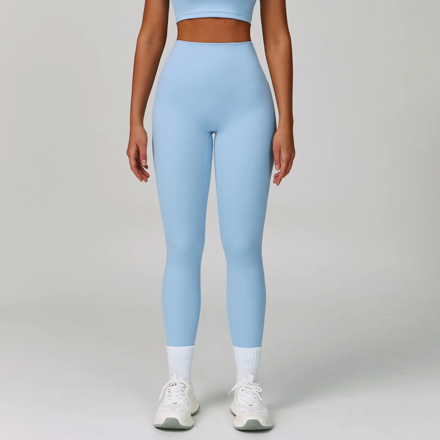 Women Sport Fitness Leggings High Waist Elastic Sports Legging Sexy Solid Training Yoga Pants Female Running Training Trousers