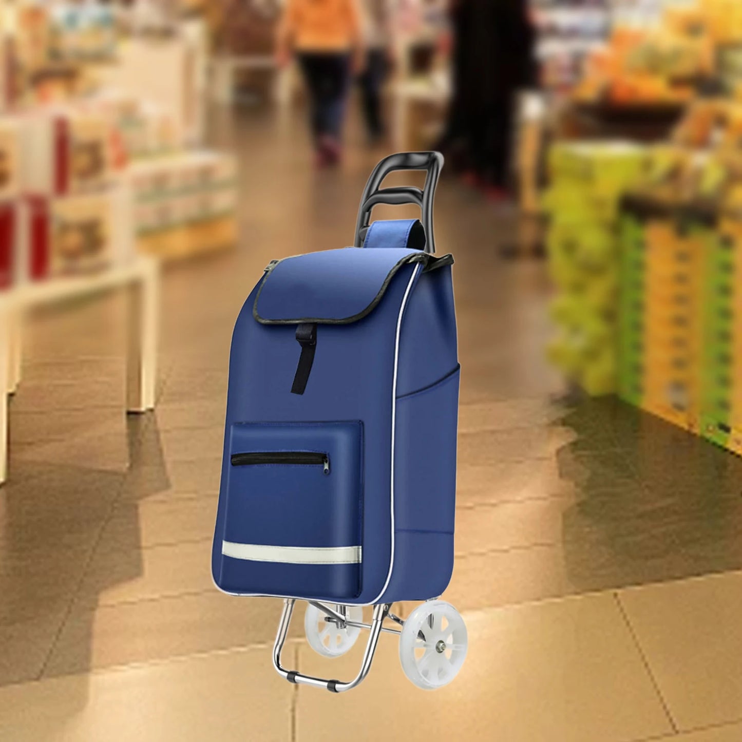 Shopping Cart Replacement Bag Handtruck Bag Portable Reusable Waterproof Grocery Cart Bag Trolley Bag for Household Kitchen