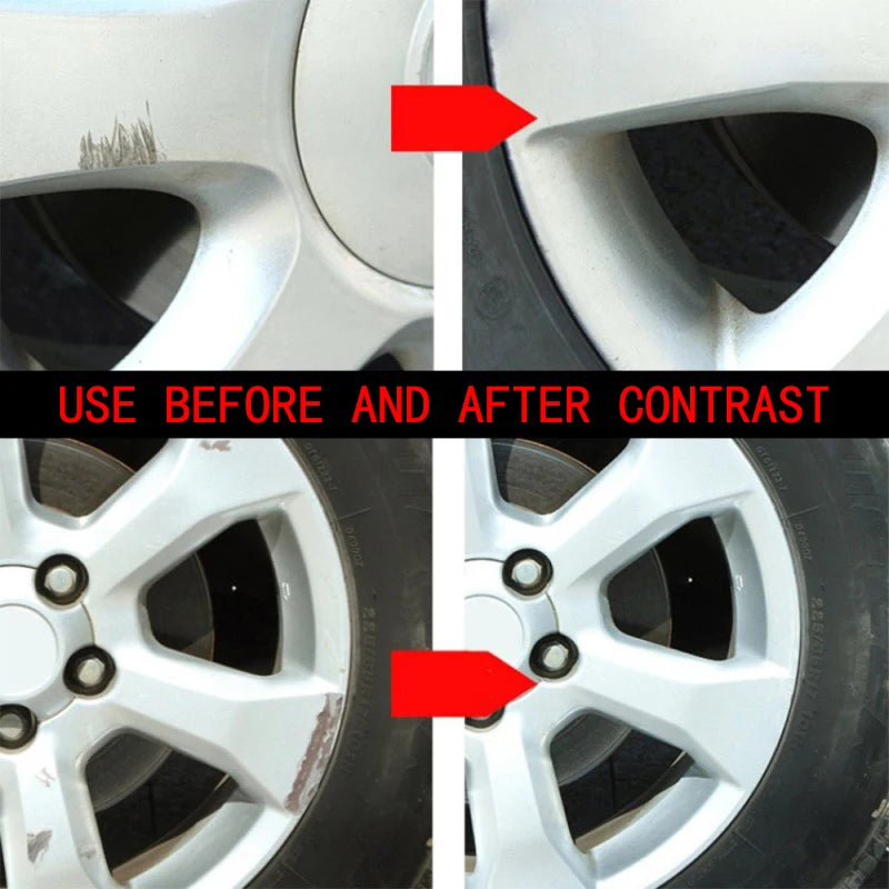Automobile wheel rim scratch reconditioning paste, tire rim scratch paint repair paste - aluminum alloy wheel hub repair