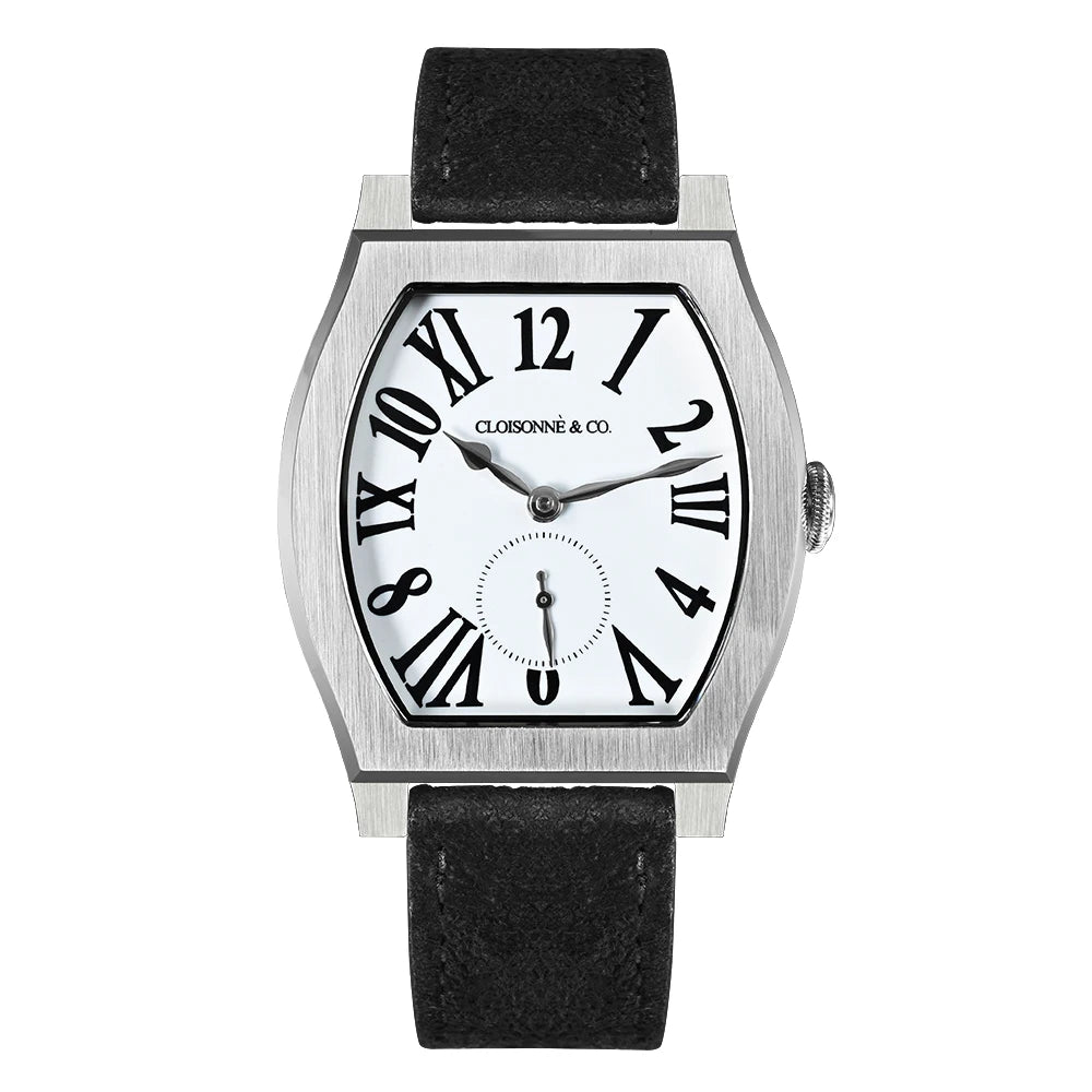 San Martin 36mm ETA 7001 Guilloche Dial Barrel Shaped Enamel Hand Luxury Men's Mechanical Watch Manual Winding Waterproof SN0100
