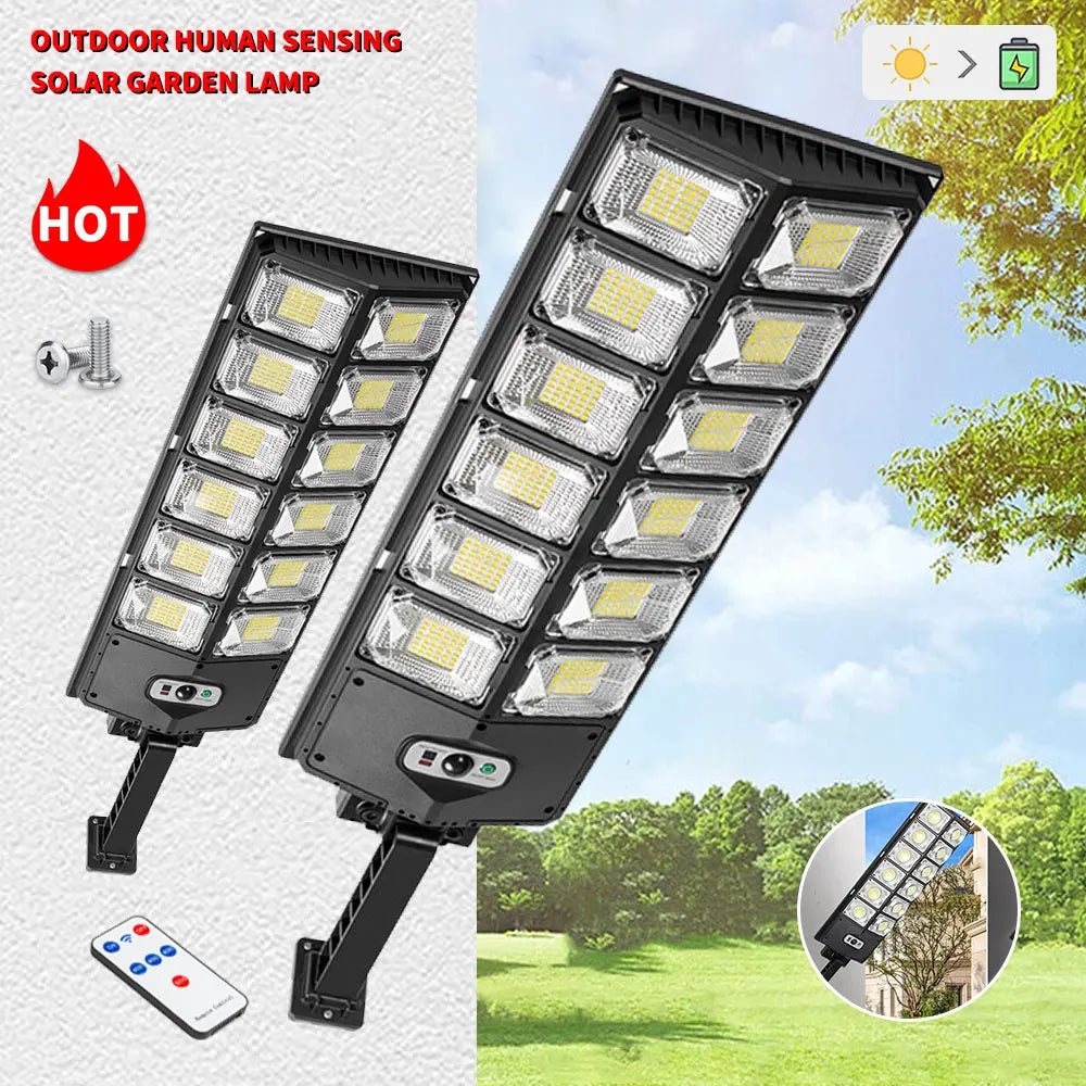10000watts Super Bright Outdoor Solar Lamp Waterproof Ultra Wide Lighting Street Light Human Induction Motion Sensor Wall Lights