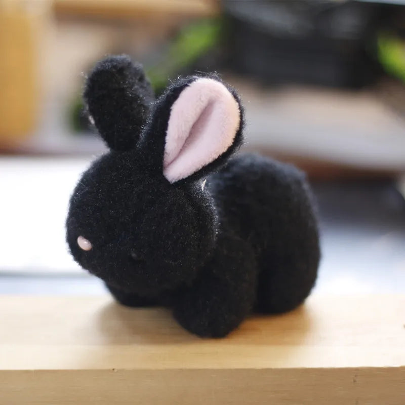 Lovely Plush Rabbit & Bear Doll,Coniglio,Key Chain Bag Pendant Stuffed Toys,Baby Kids Hare Birthday Gifts Bunny Rabbits Toy Ring