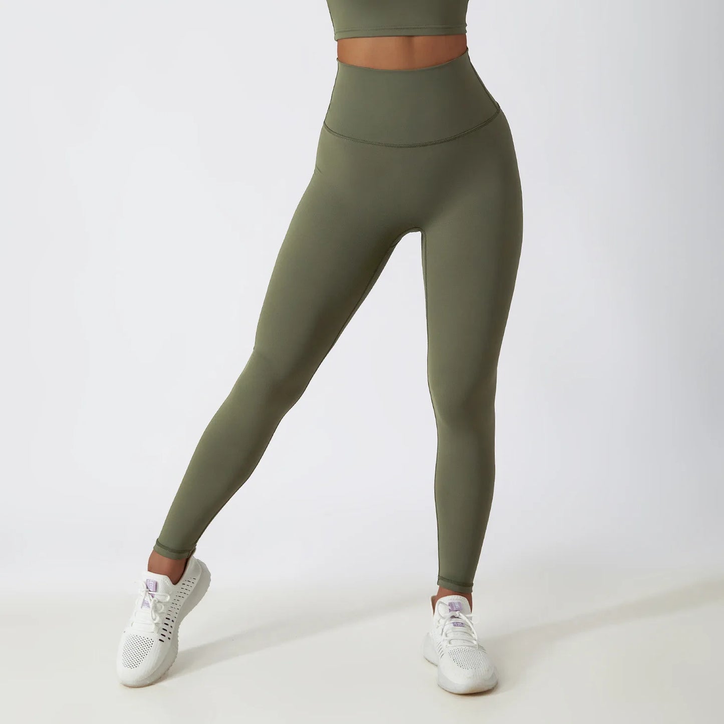 Women Sport Fitness Leggings High Waist Elastic Sports Legging Sexy Solid Training Yoga Pants Female Running Training Trousers