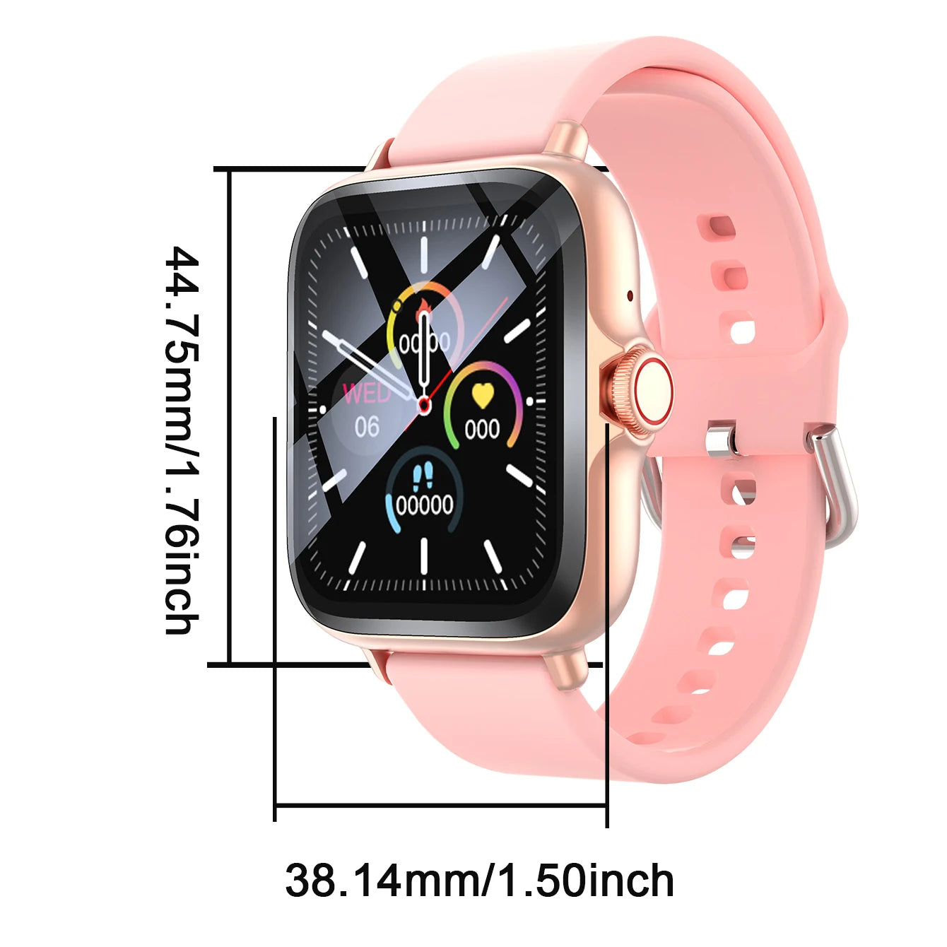 Smart watch with multiple sports modes, can make and receive calls, message reminders, compatible with Android and iPhone