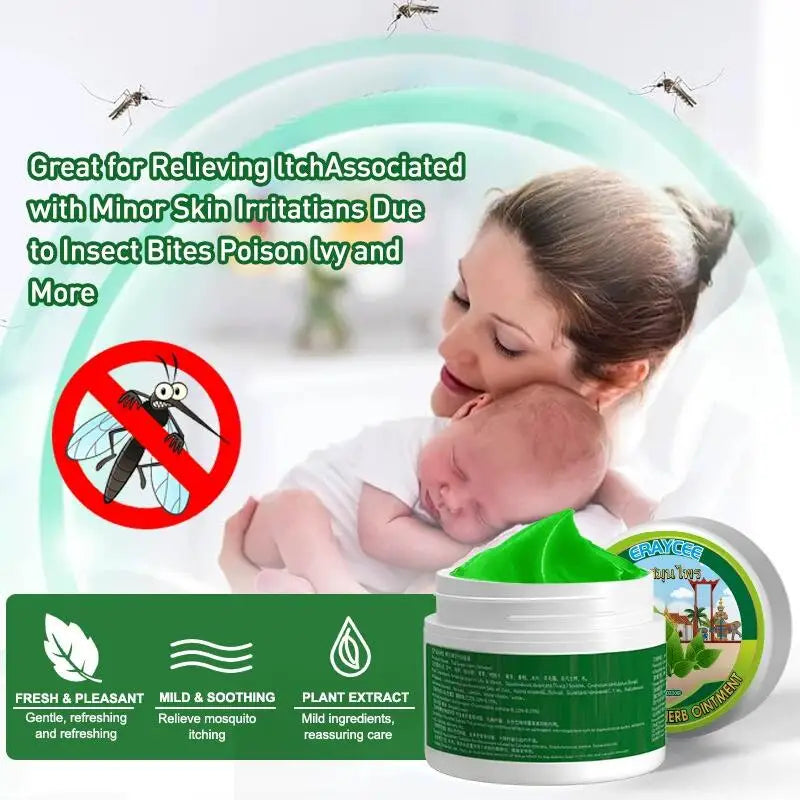 Mint Ointment Relieve Dry and Itchy Skin Cooling Cream Prevent Insect Bites Skin Redness and Swelling Treatment  Body Care 10g