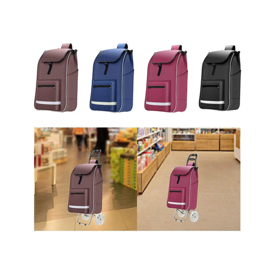 Shopping Cart Replacement Bag Handtruck Bag Portable Reusable Waterproof Grocery Cart Bag Trolley Bag for Household Kitchen