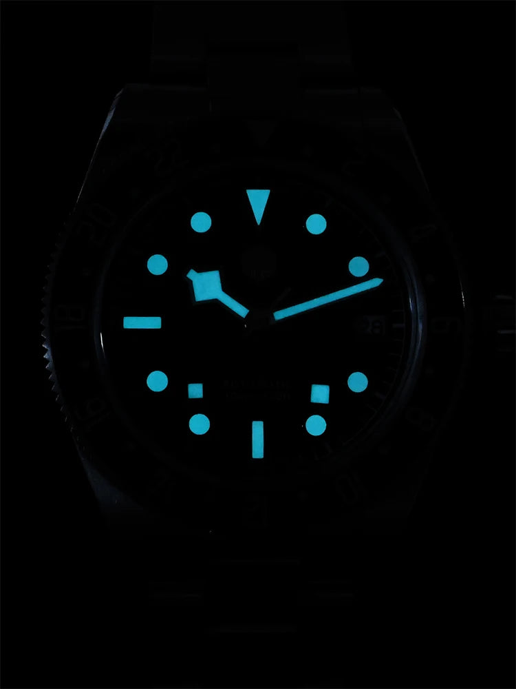 San Martin 39mm NH34 GMT Men Luxury Watch Bidirectional Aluminum Bezel Automatic Mechanical Sapphire 100M Waterproof  SN0109