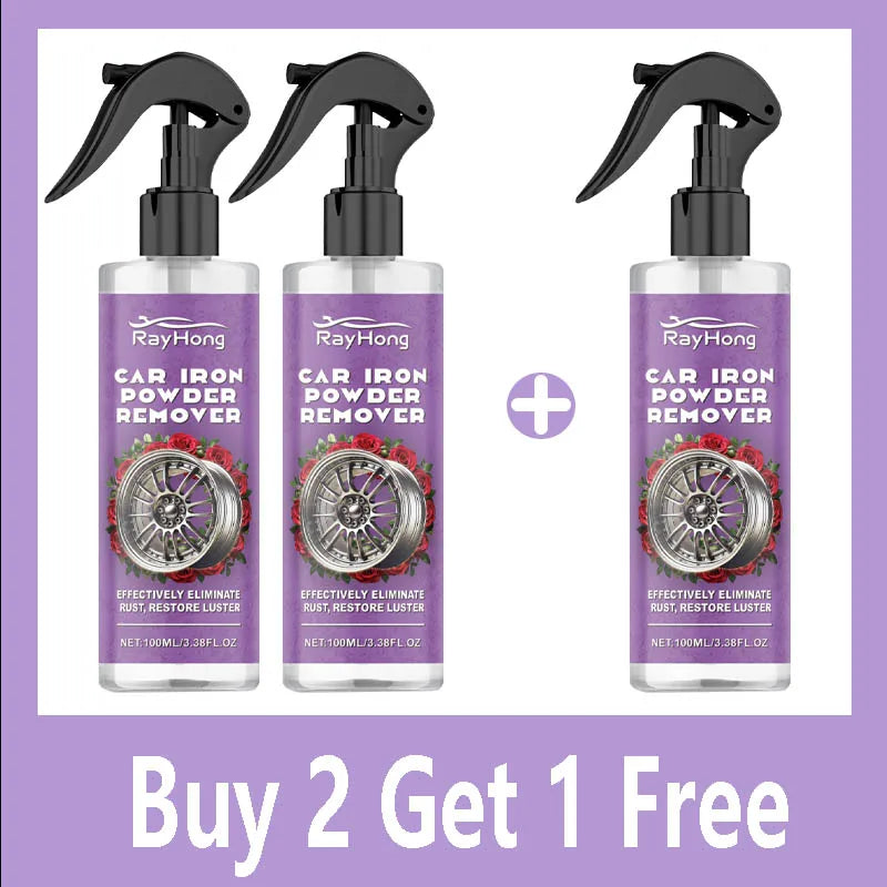 Auto Iron Powder Remover Metal Paint Cleaner Car Maintenance Iron Powder Cleaning Rust Remover Spray