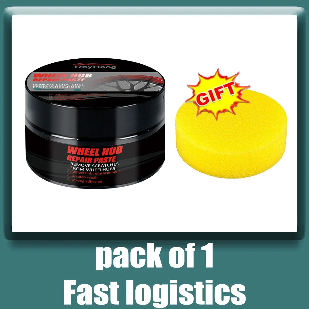 Automobile wheel rim scratch reconditioning paste, tire rim scratch paint repair paste - aluminum alloy wheel hub repair
