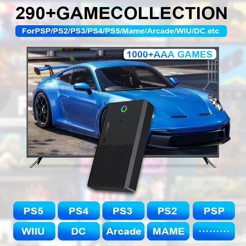14TB Gaming HDD with Hyperspin Launchbox Retrobat Playnite Coinops 98K+ Retro Video Games Console for PS5/PS4/PS3/PS2/SWITCH/WII