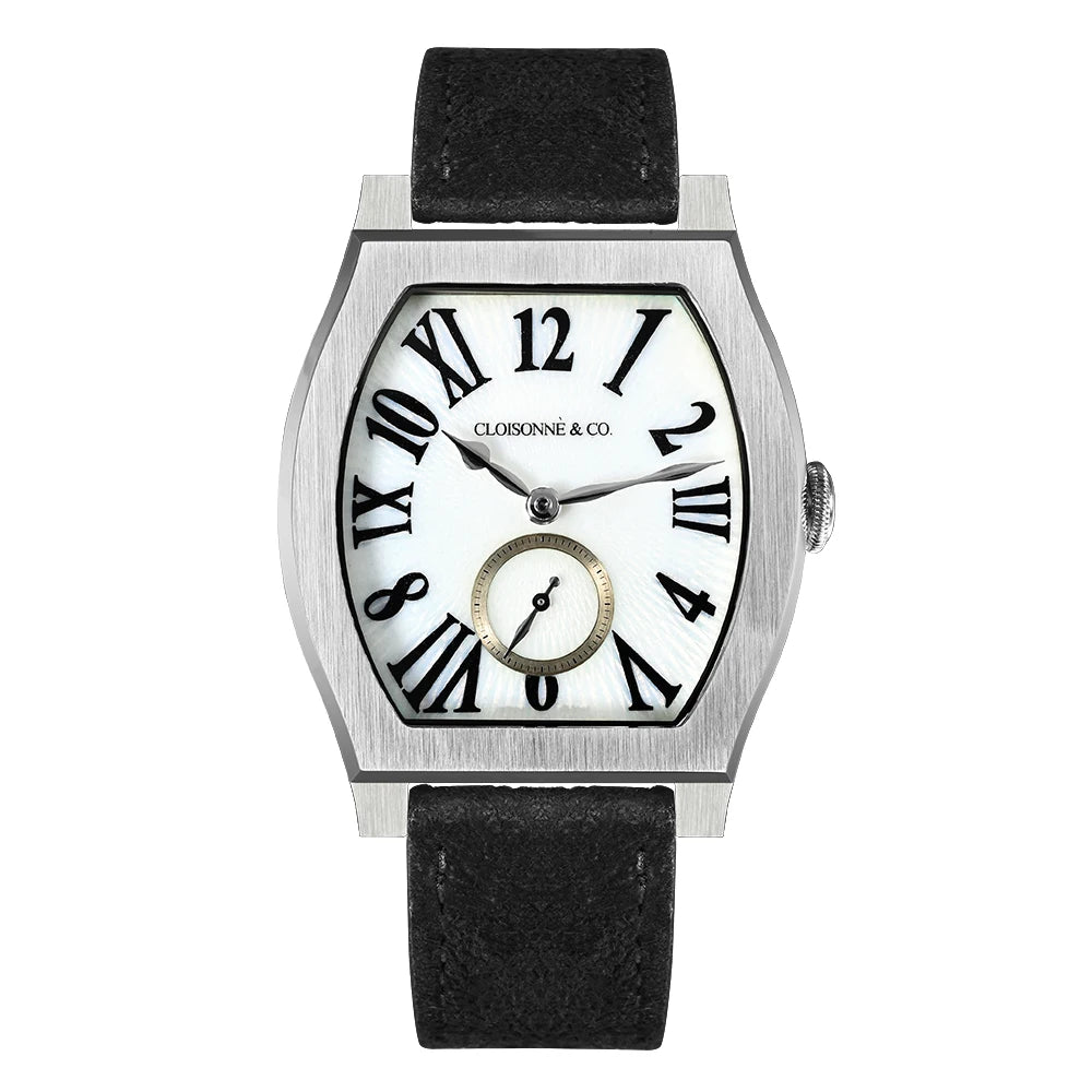 San Martin 36mm ETA 7001 Guilloche Dial Barrel Shaped Enamel Hand Luxury Men's Mechanical Watch Manual Winding Waterproof SN0100