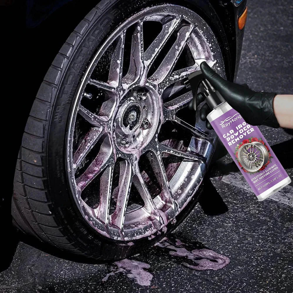 Auto Iron Powder Remover Metal Paint Cleaner Car Maintenance Iron Powder Cleaning Rust Remover Spray