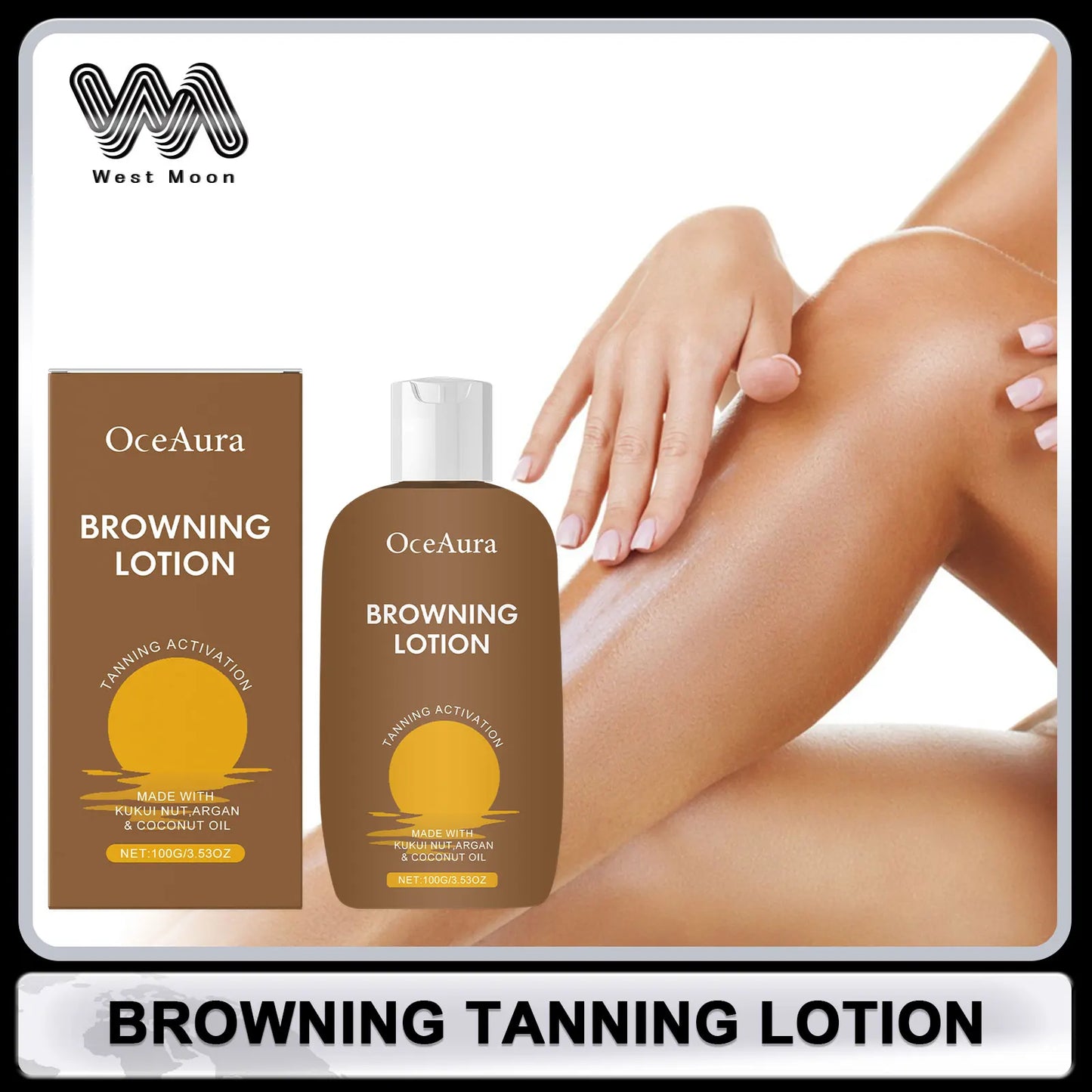 Tanning Lotion for Face and Body Bronzer Summer Beach Sexy Quick Natural Dark Self Tanner Nourish Solarium Sunbathing Skni Care