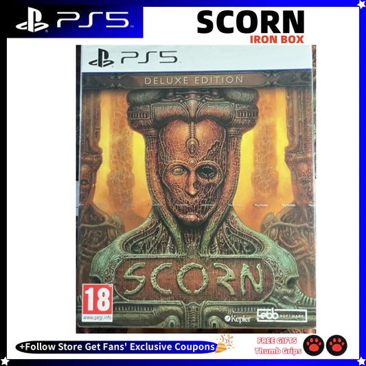 Sony Playstation 5 PS5 New Game CD SCORN Deluxe Edition Iron Box European Version Physical Game Card Playstation PS5 SCORN