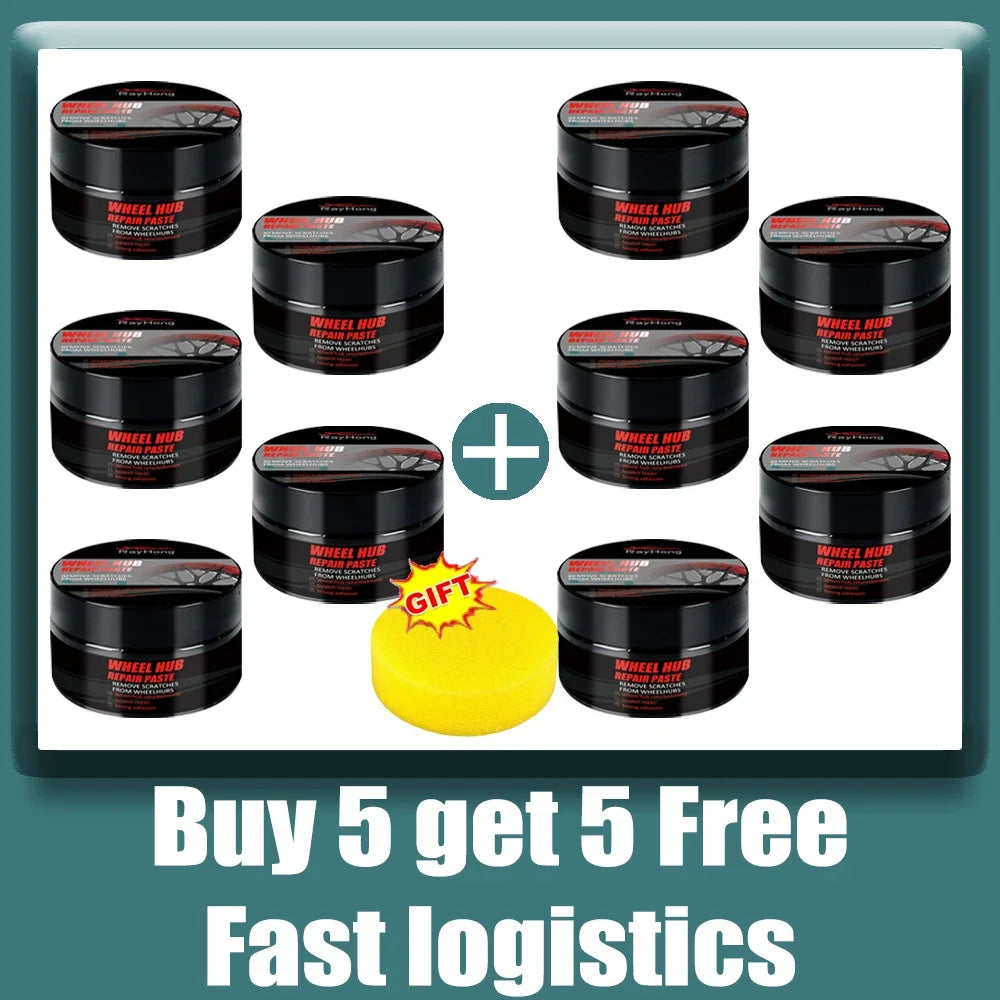 Automobile wheel rim scratch reconditioning paste, tire rim scratch paint repair paste - aluminum alloy wheel hub repair