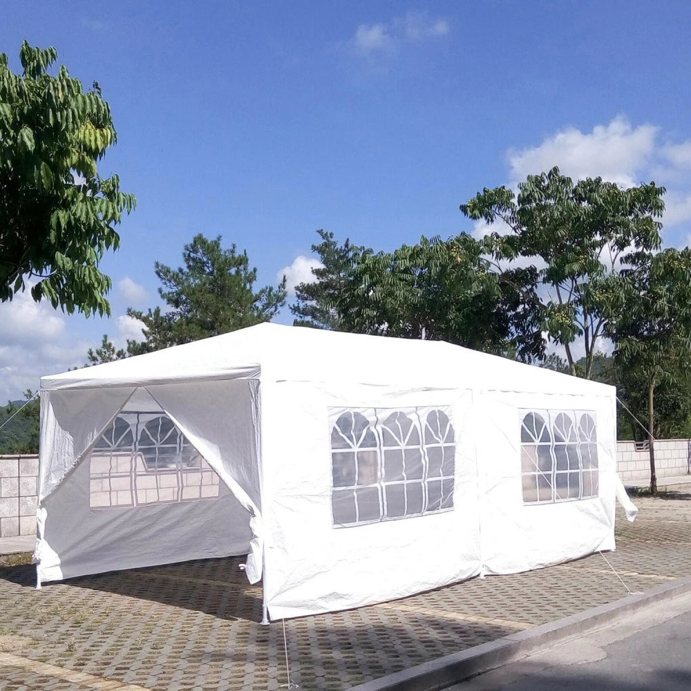 10x20' Outdoor Garden Gazebo Wedding Party Tent Canopy Marquee with 6 Removable  Sidewalls