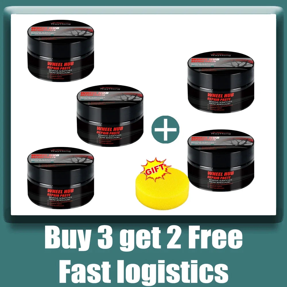 Automobile wheel rim scratch reconditioning paste, tire rim scratch paint repair paste - aluminum alloy wheel hub repair