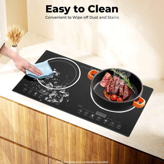 1200W+1200W Electric Double Induction Cooktop Home Kitchen Induction Cooker Electric Cooker Induction Cookers