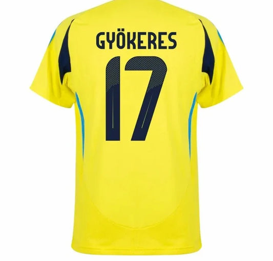 Victor Sweden National 2025 New Season Football Jersey 3d Printed Short-sleeved, Unisex, Quick-drying and Breathable