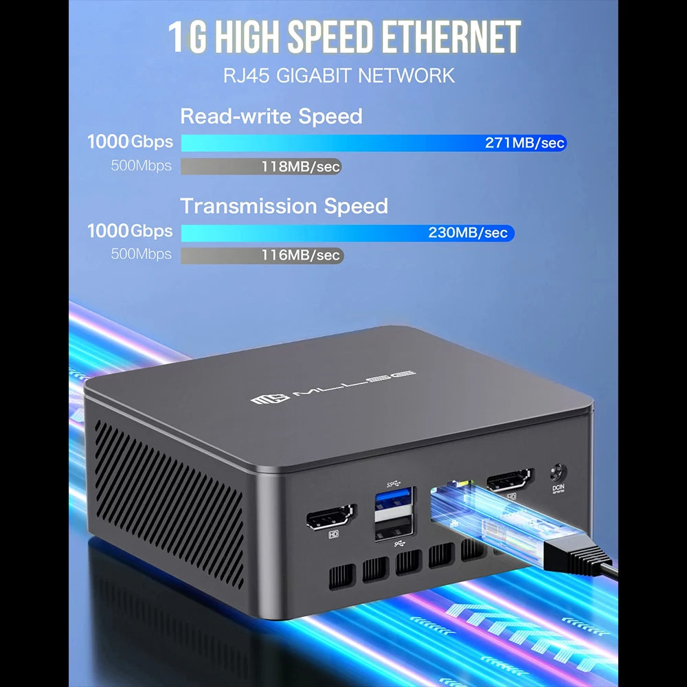 MLLSE G3 Mini PC Alder Lake N100 Windows 11 Pro Intel 12th DDR4 16GB RAM 512GB ROM WiFi 5 BT4.2 Desktop Computer Mini Pc Work