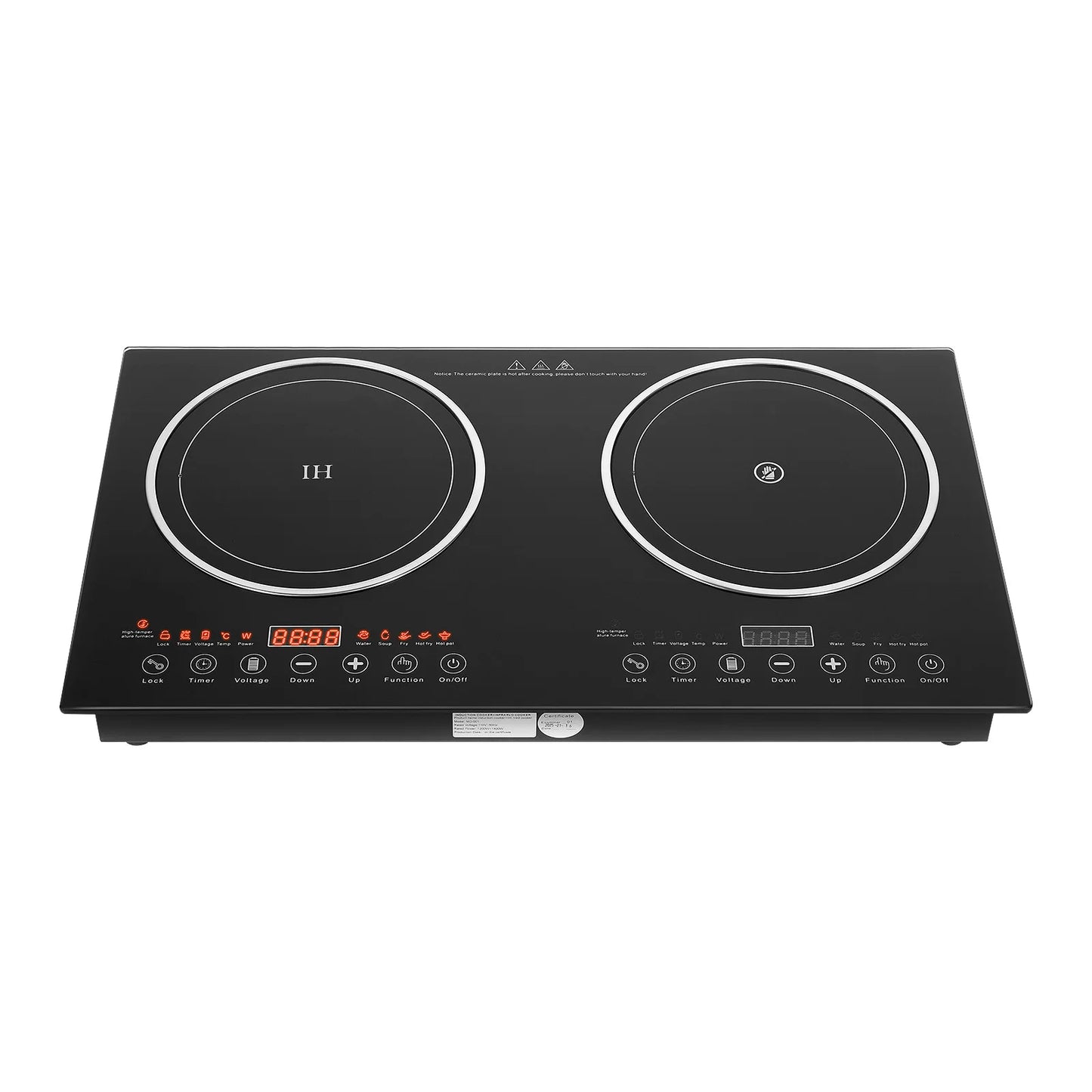 1200W+1200W Electric Double Induction Cooktop Home Kitchen Induction Cooker Electric Cooker Induction Cookers