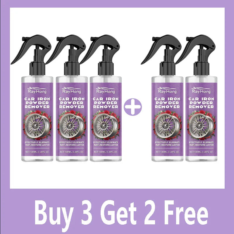 Auto Iron Powder Remover Metal Paint Cleaner Car Maintenance Iron Powder Cleaning Rust Remover Spray