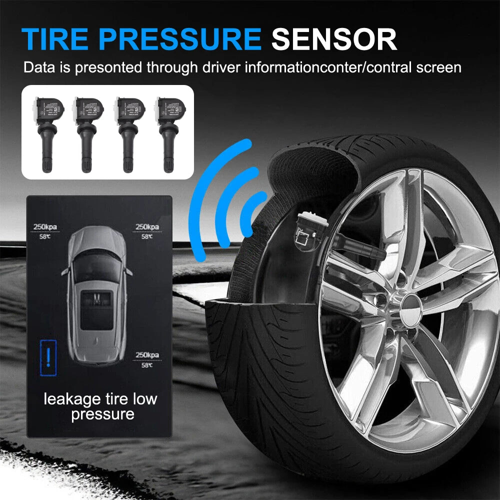 4PCS Tire Pressure Monitor Sensor 13598772 For For GMC Buick GM GM Chevy Automobiles Spare Parts