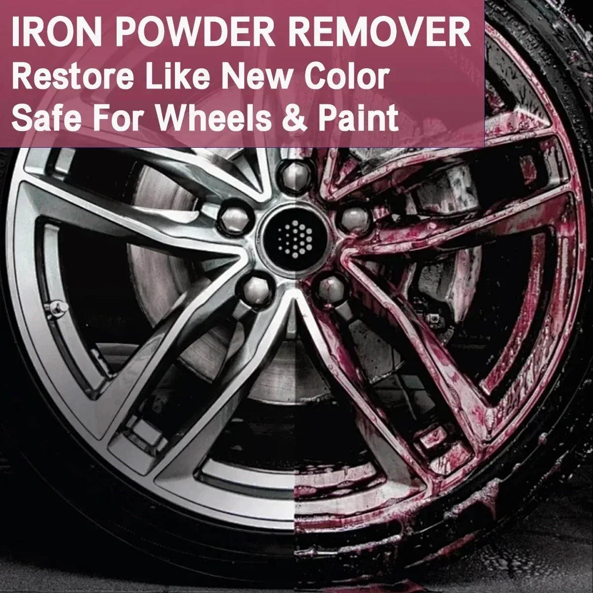 Auto Iron Powder Remover Metal Paint Cleaner Car Maintenance Iron Powder Cleaning Rust Remover Spray