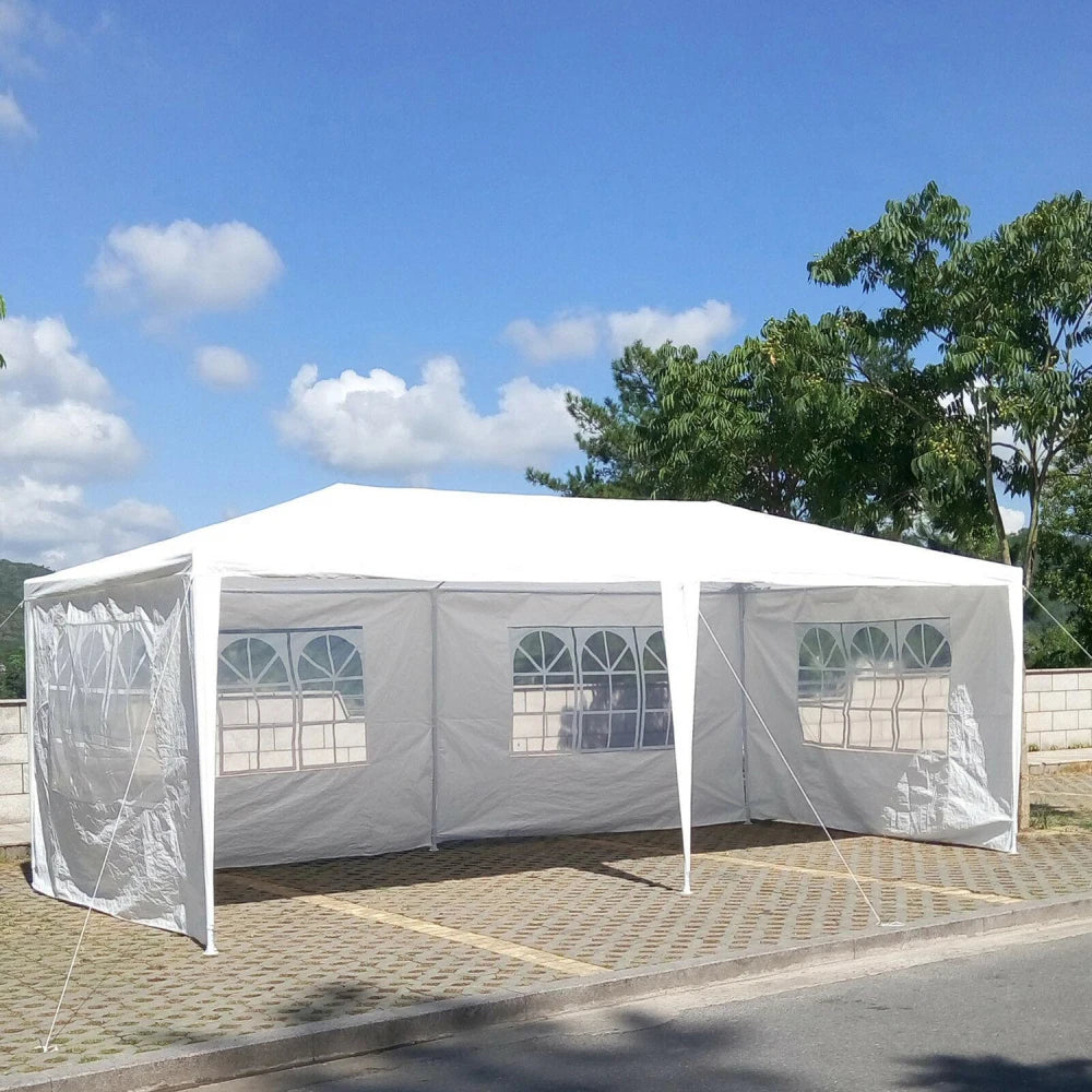 10x20' Outdoor Garden Gazebo Wedding Party Tent Canopy Marquee with 6 Removable  Sidewalls