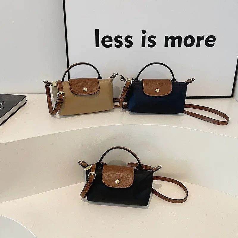 New FanAn-Retro Fashion Versatile Handbag Hot Item Spring/Summer Women's Bag Single Shoulder Crossarm Handheld Luxury Nylon Bag