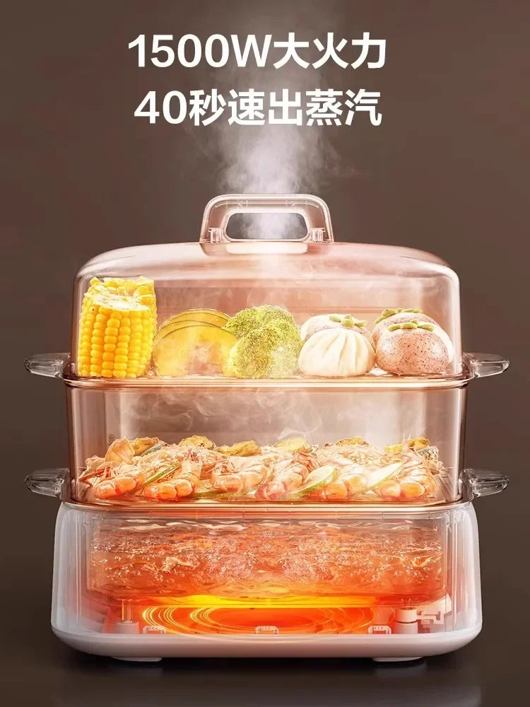 Supor electric steamer multi-functional household three-layer 2025 new steamer stew multi-functional integrated pot new