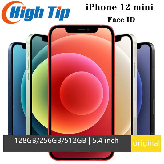 Unlocked Apple iPhone 12 mini 64GB/128GB/256GB ROM Smartphone A14 Bionic chip 4G LTE 5.4 Screen 12MP Face ID 12 MINI Cell Phone
