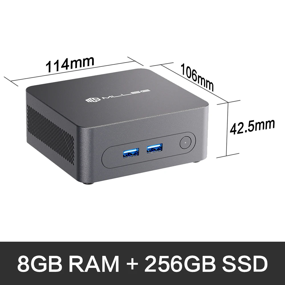 MLLSE G3 Mini PC Alder Lake N100 Windows 11 Pro Intel 12th DDR4 16GB RAM 512GB ROM WiFi 5 BT4.2 Desktop Computer Mini Pc Work