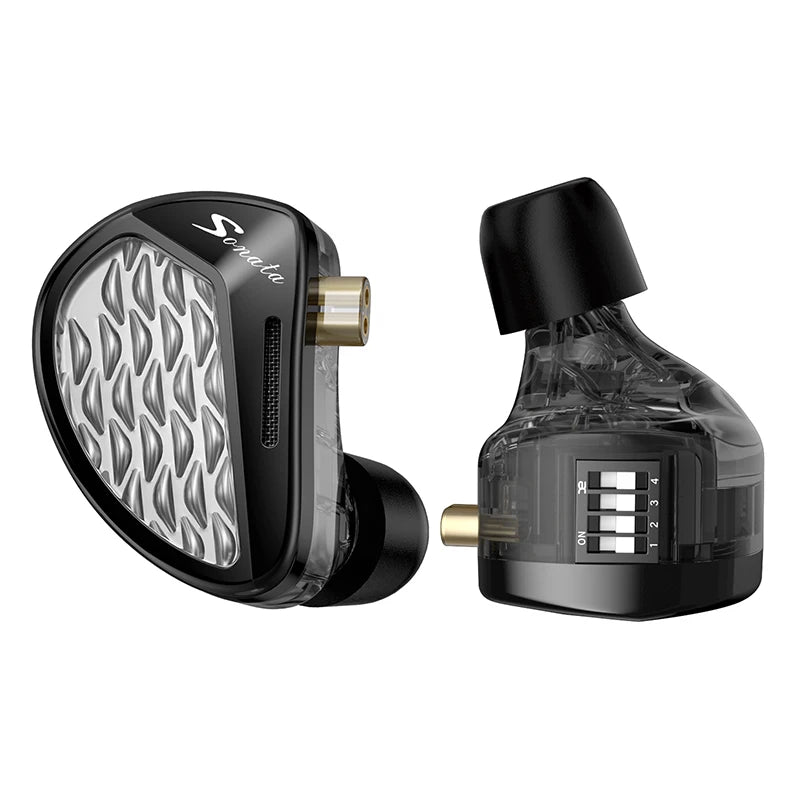 KZ Sonata 14BA 28 Unit Balanced Armature Drive In Ear Earphones Electronic Frequency Division Earbuds Hifi Monitoring Headphones