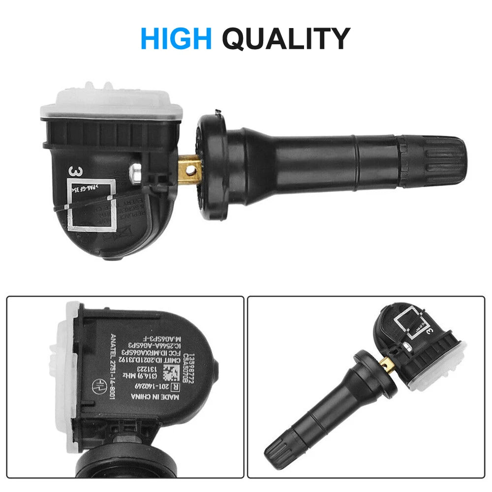 4PCS Tire Pressure Monitor Sensor 13598772 For For GMC Buick GM GM Chevy Automobiles Spare Parts